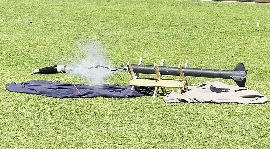 On pad before launch