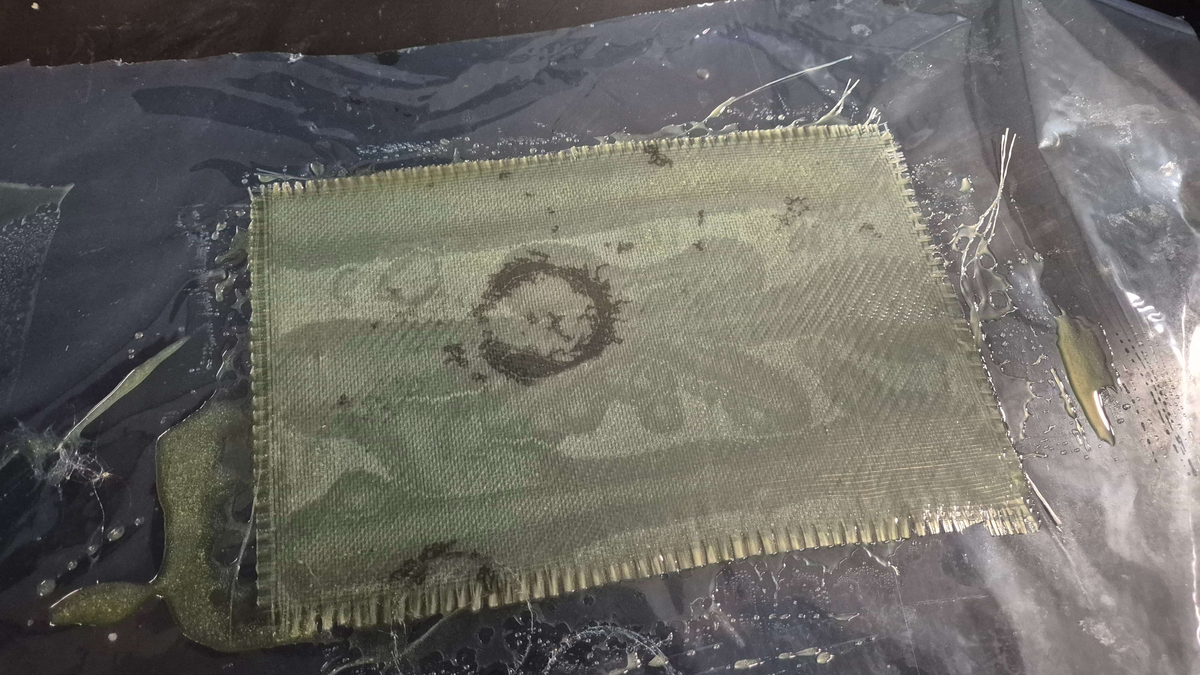 Fibreglass and carbon samples