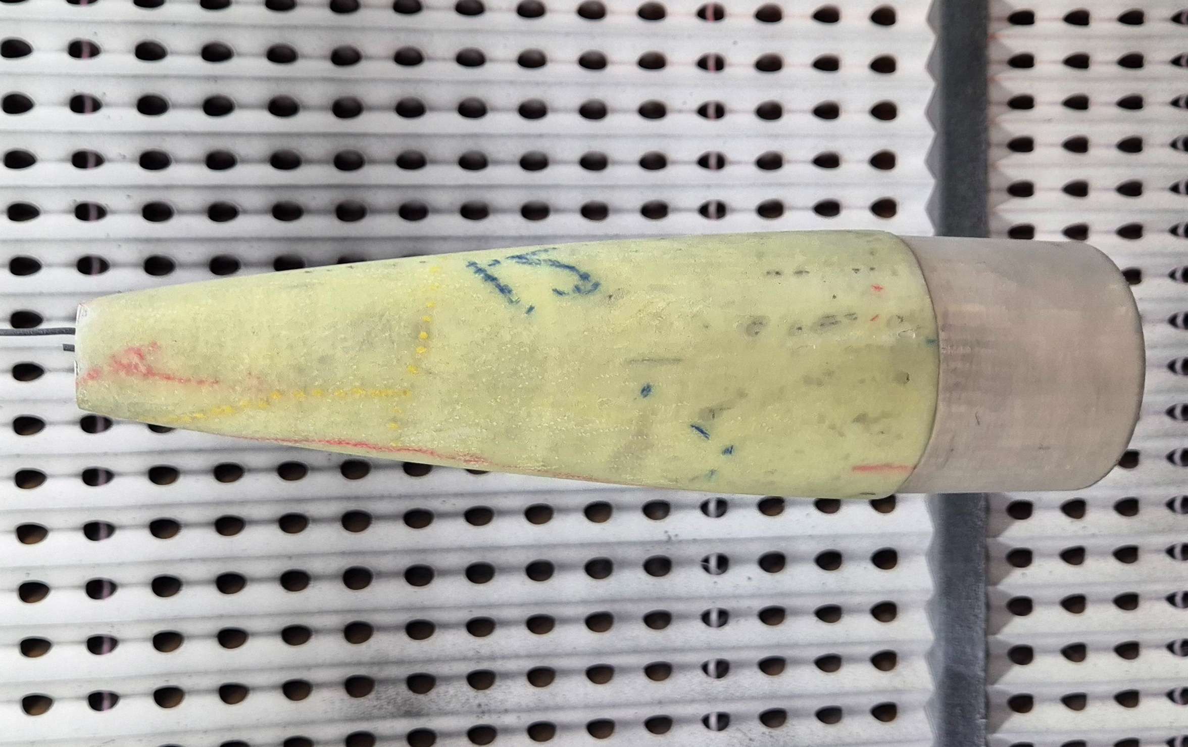 Glassed nose cone after sanding